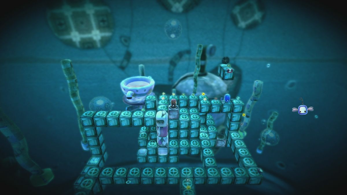 ilomilo (Xbox 360) screenshot: ... and big tea cups in the background