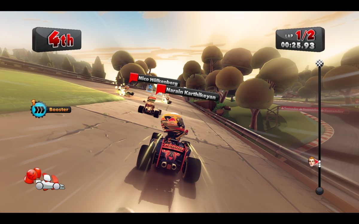 F1 Race Stars (Windows) screenshot: I can do this!