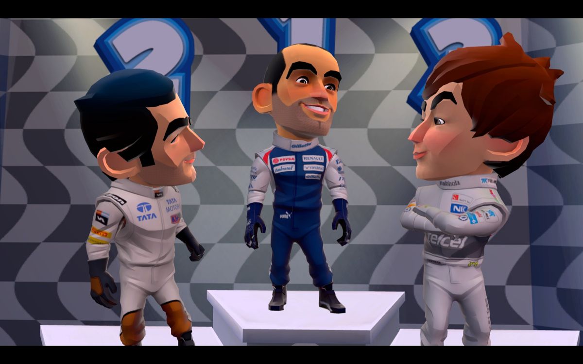 F1 Race Stars (Windows) screenshot: On the podium!