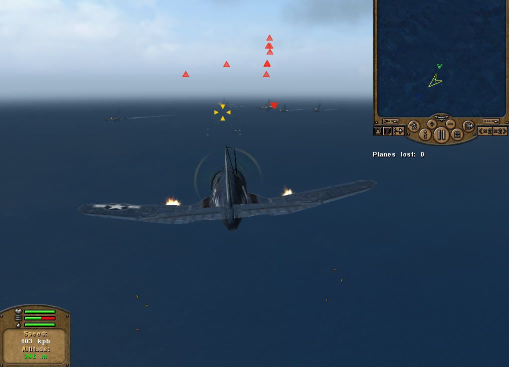 Pacific Storm (Windows) screenshot: like a Combat Flight Simulator ;)