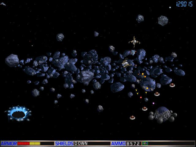 Juggernaut Corps: First Assault (Windows) screenshot: battle end in the meteor field.