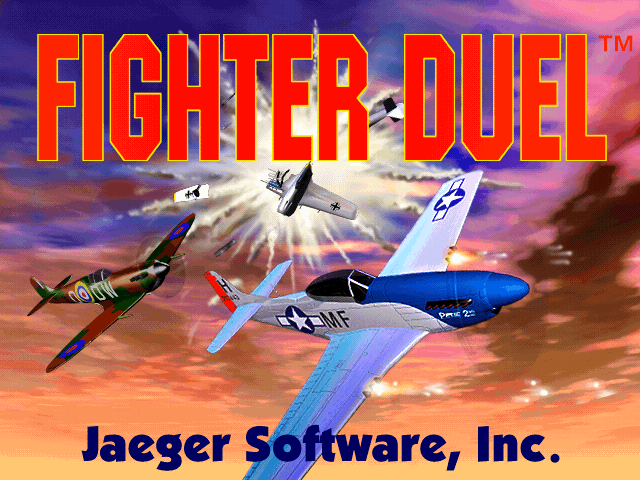 Fighter Duel: Special Edition (DOS) screenshot: Title screen