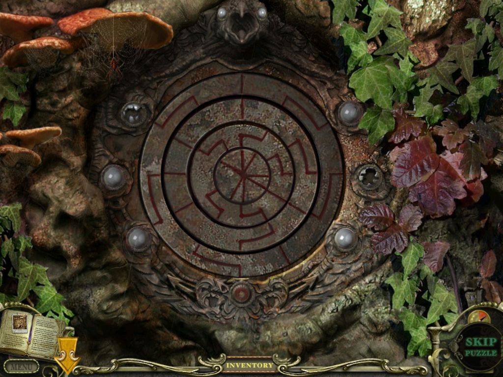 Mystery Case Files: Return to Ravenhearst (iPad) screenshot: Graveyard tree trunk mini puzzle