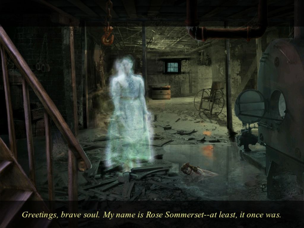 Mystery Case Files: Return to Ravenhearst (iPad) screenshot: Basement cutscene - I See More Dead People