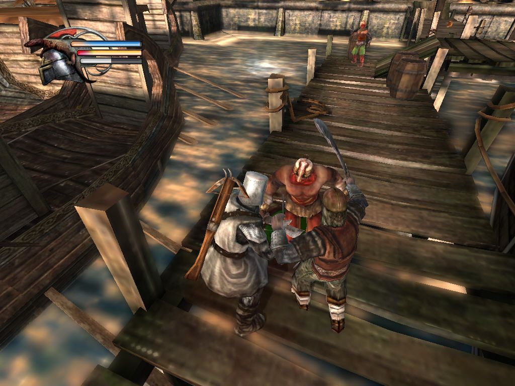 Knights of the Temple II (Windows) screenshot: 2 against me? No problem.