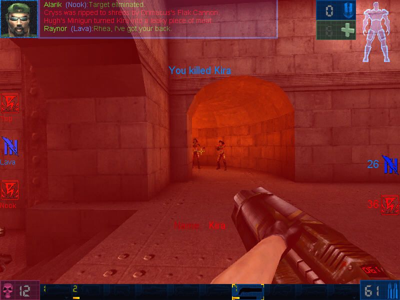 Unreal Tournament (Windows) screenshot: I see.. double kill ;)