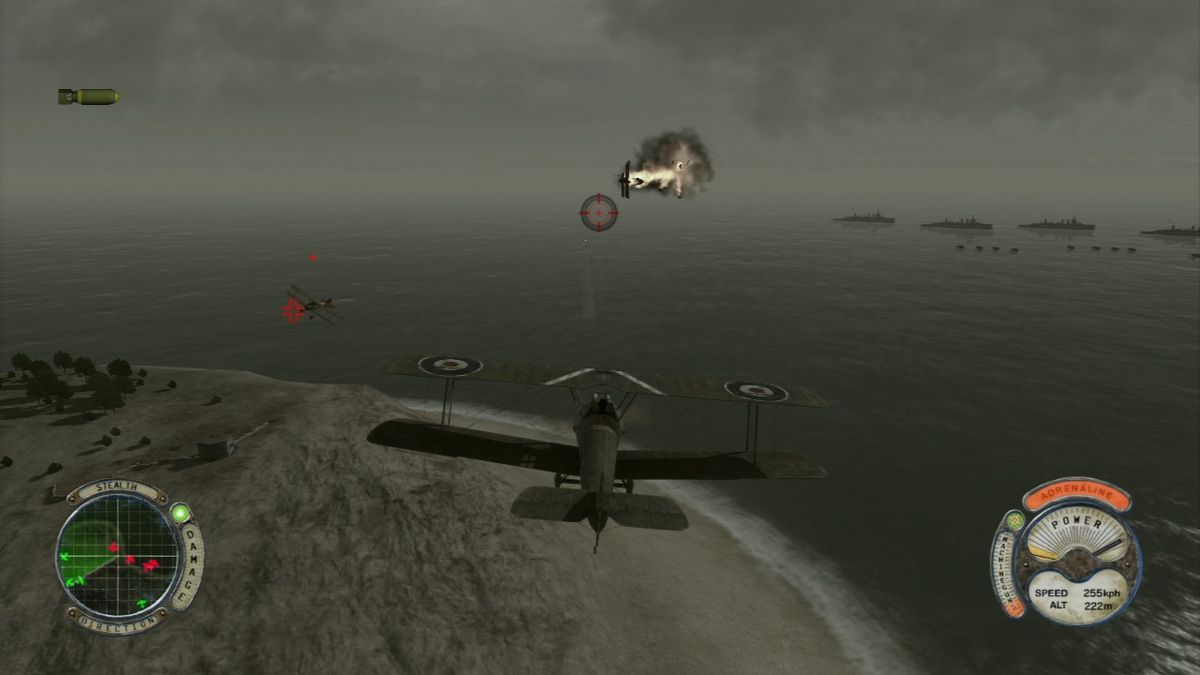 Air Conflicts: Secret Wars (PlayStation 3) screenshot: World War I missions are played through a story told flashbacks.