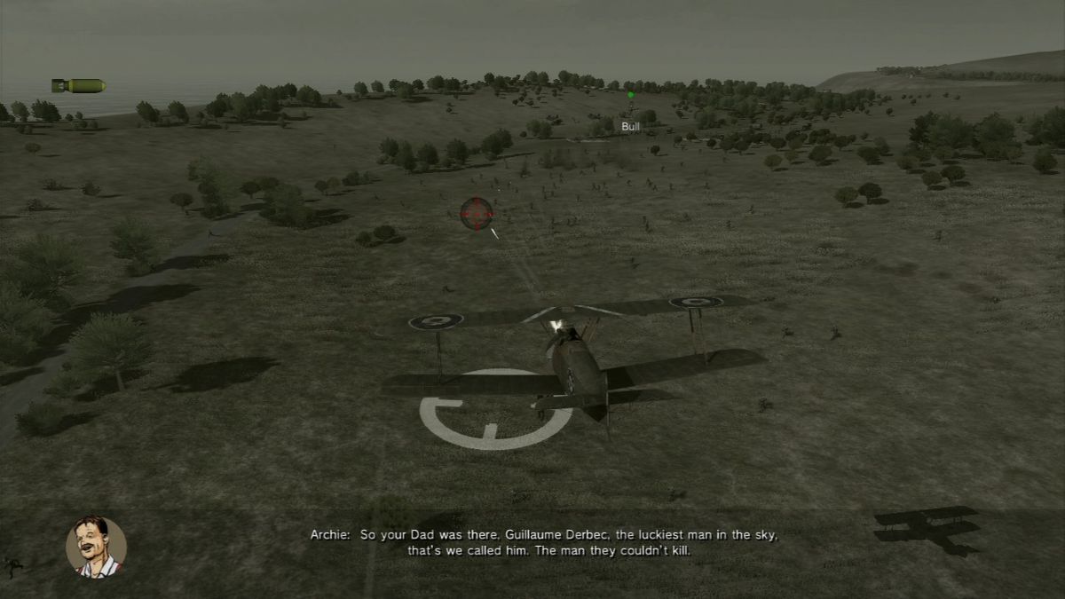 Air Conflicts: Secret Wars (PlayStation 3) screenshot: Strafing at the invading infantry.