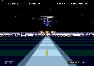 Super Thunder Blade (Genesis) screenshot: Nice view!
