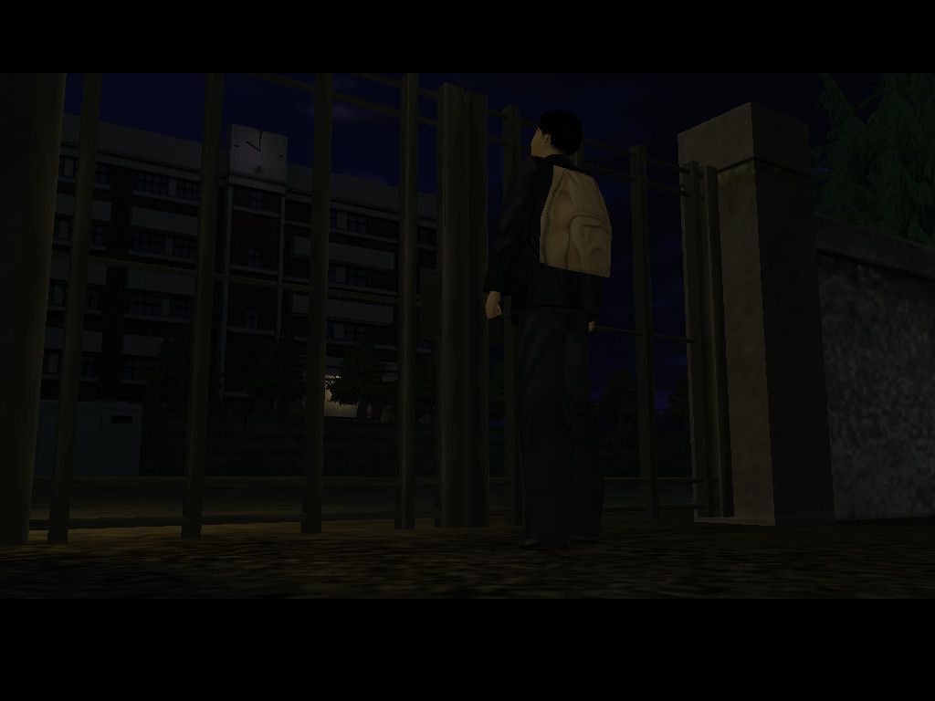 White Day: A Labyrinth Named School (Windows) screenshot: Cutscene: Entering the school