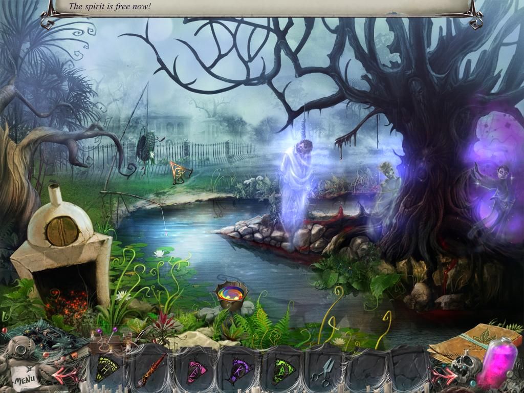 Deadtime Stories (Windows) screenshot: Revealing the spirits at the creek