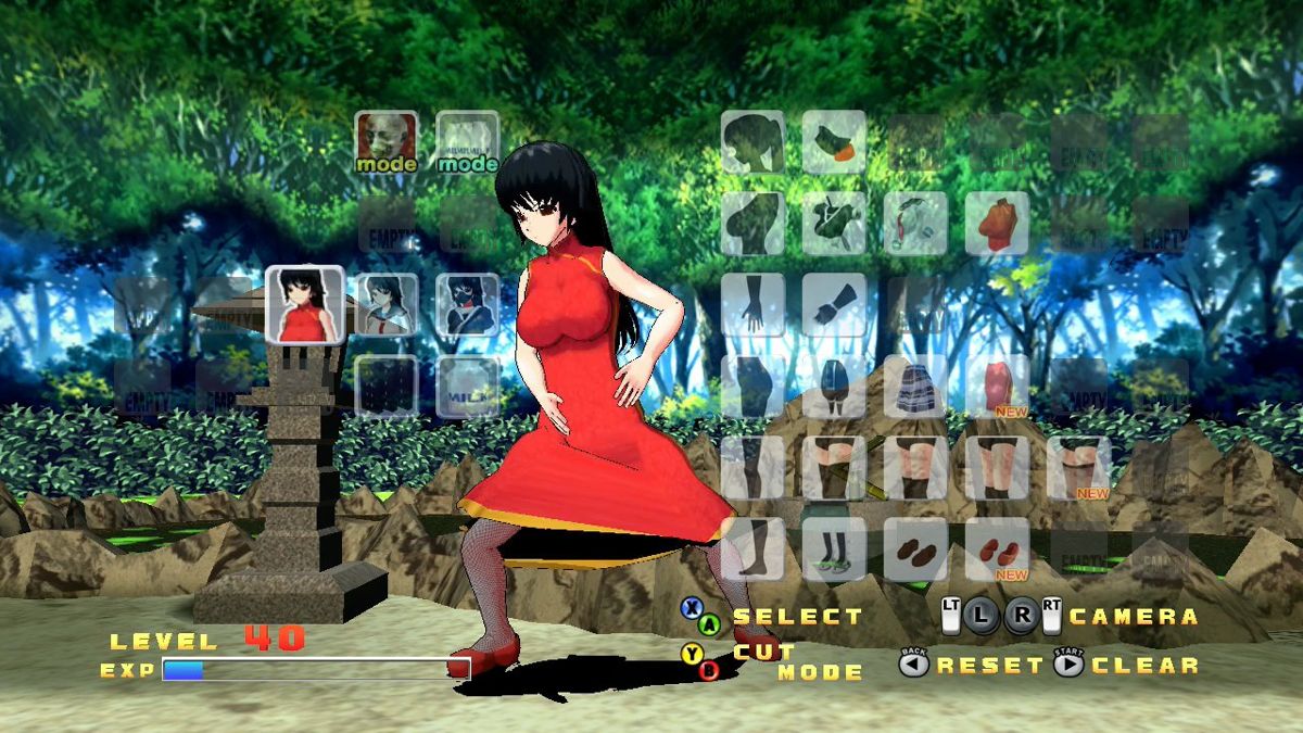 Ninja Chop!! (Xbox 360) screenshot: Completed the Chinese dress outfit.