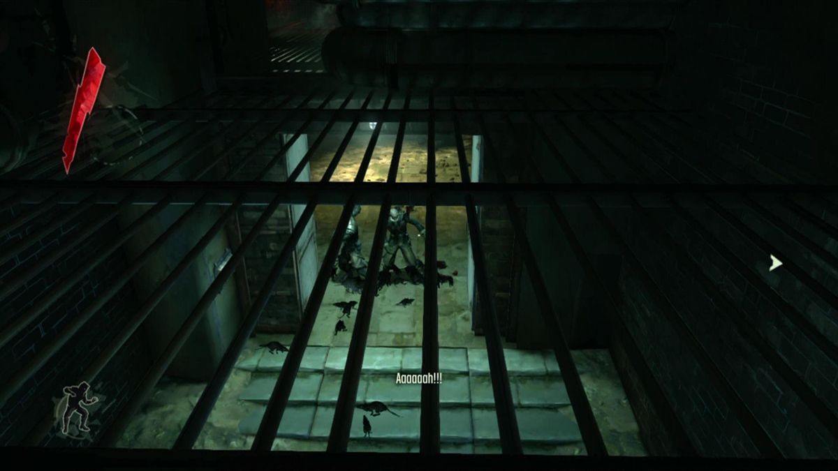 Dishonored (Xbox 360) screenshot: Rats in packs attack anything in sight ... use this to your advantage.