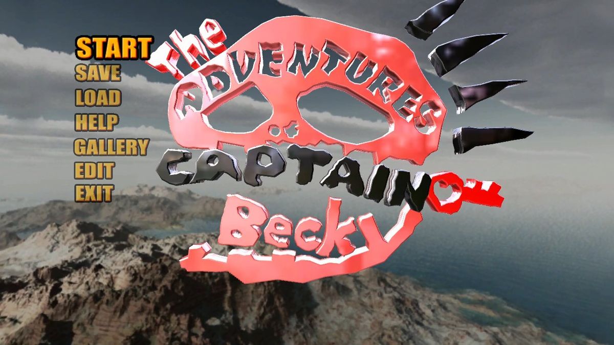 The Adventures of Captain Becky (Xbox 360) screenshot: Title menu.