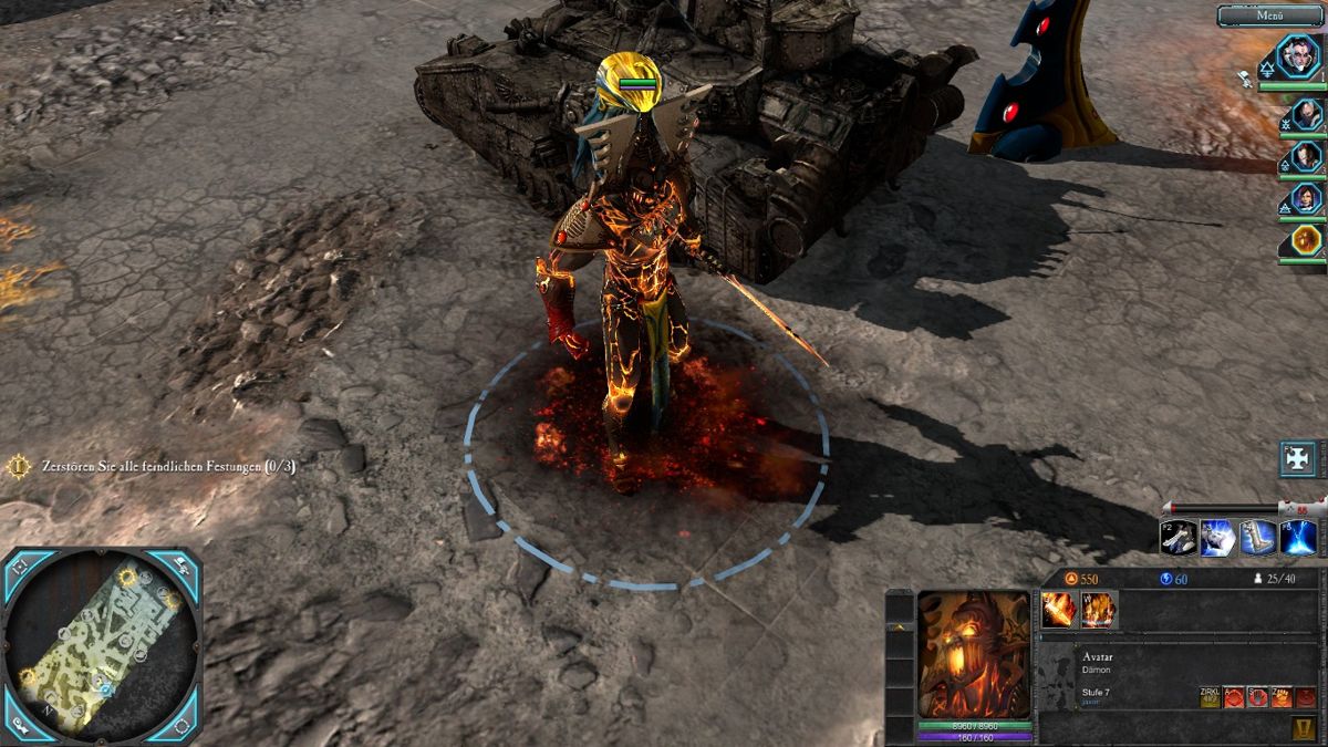 Warhammer 40,000: Dawn of War II - Retribution (Windows) screenshot: The Avatar, the avatar of the eldar god Khaine the god of war and destruction.