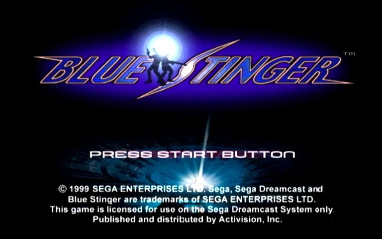 Blue Stinger (Dreamcast) screenshot: Title Screen