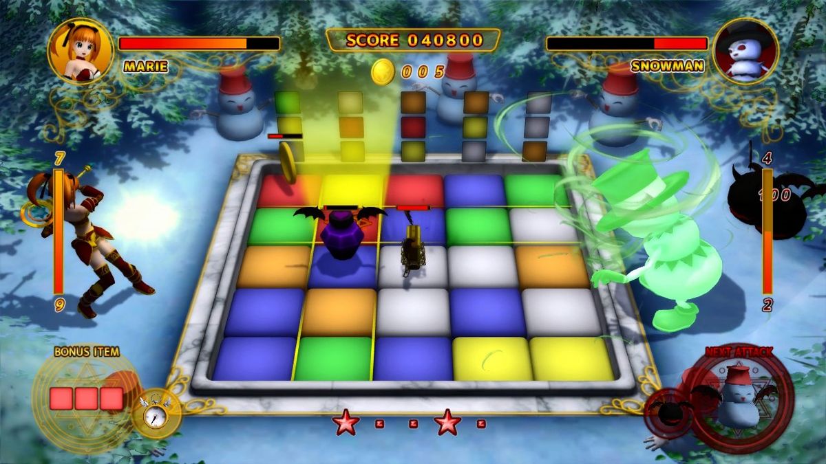 Magical Cube (Xbox 360) screenshot: The lock item in the center makes the block completely immobile.