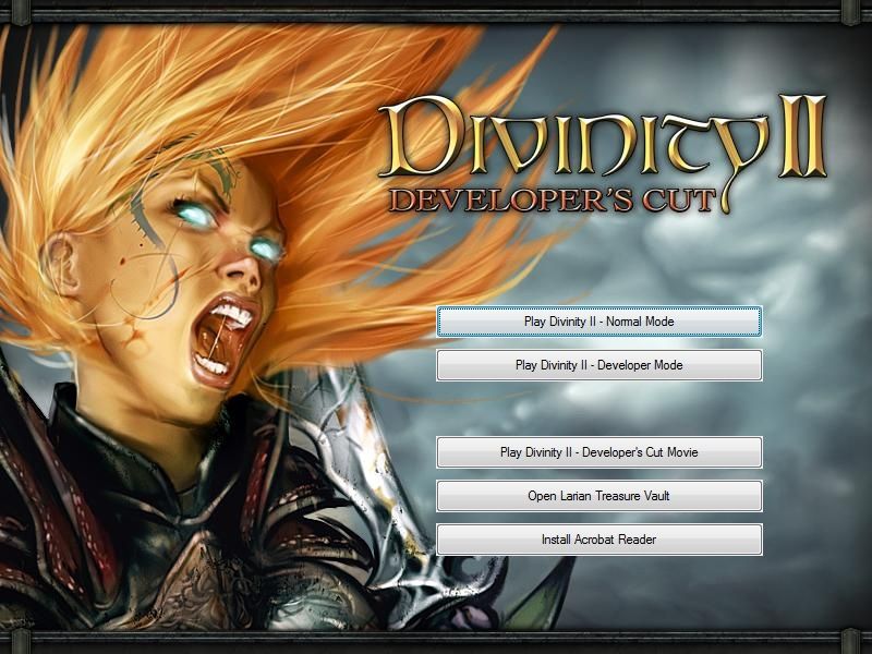 Divinity II: Developer's Cut (Windows) screenshot: Launcher