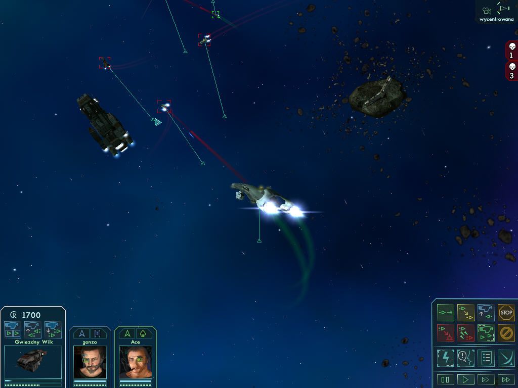 Star Wolves (Windows) screenshot: Vectors everythere - very useful