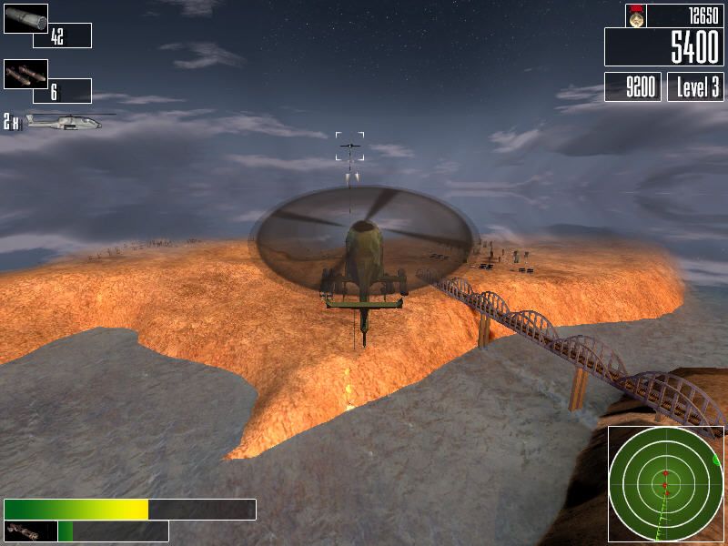 Elite Heli Squad (Windows) screenshot: Enemy bomber.
