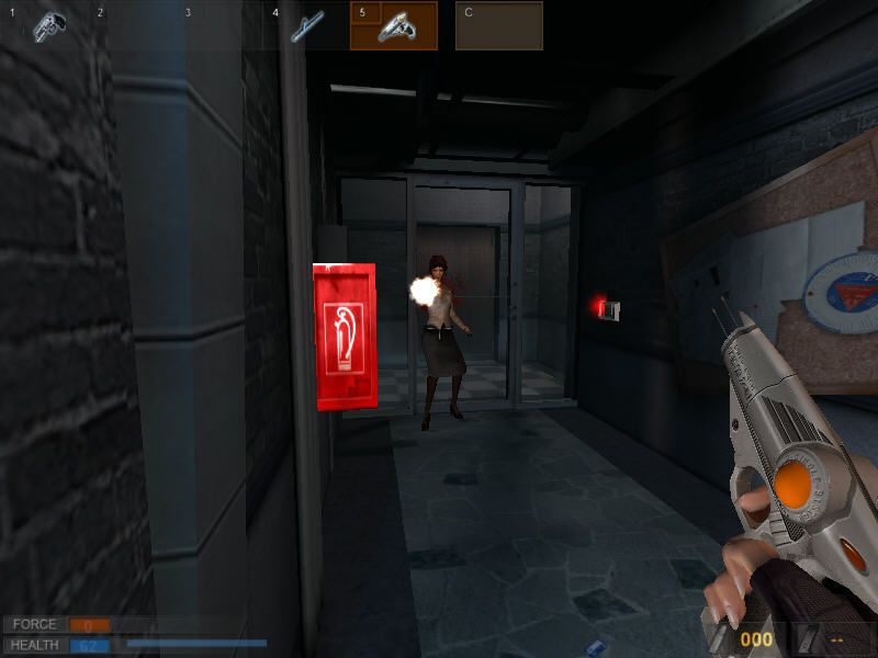 Psychotoxic (Windows) screenshot: Female can be enemy too!