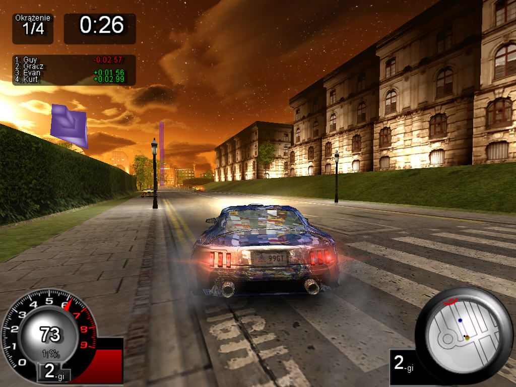 Taxi 3: Extreme Rush (Windows) screenshot: Another reflection glitche.