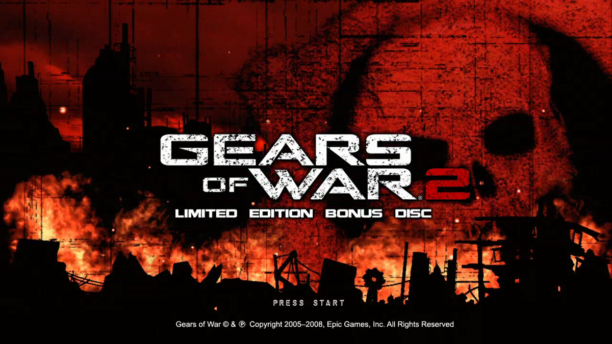 Gears of War 2 (Limited Edition) (Xbox 360) screenshot: Title screen