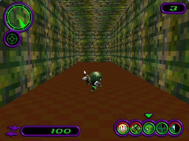H.E.D.Z.: Head Extreme Destruction Zone (Windows) screenshot: In the mud