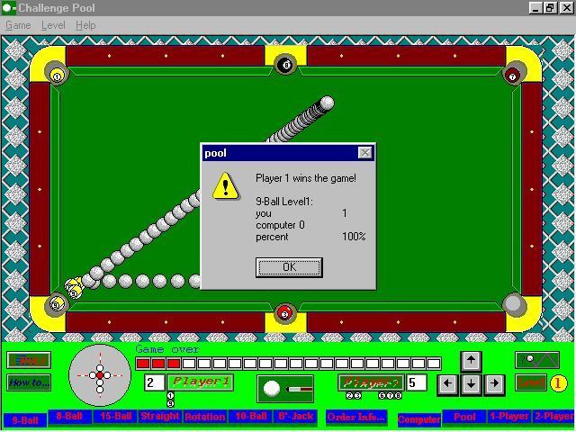 Screenshot of Challenge Pool (Windows, 1998) - MobyGames