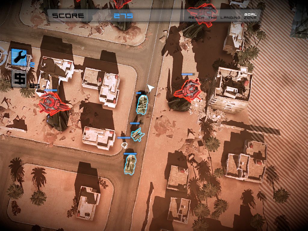 Anomaly: Warzone Earth (Windows) screenshot: Repair first unit