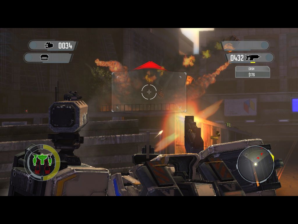Front Mission Evolved (Windows) screenshot: Enemy exploded. Good work.
