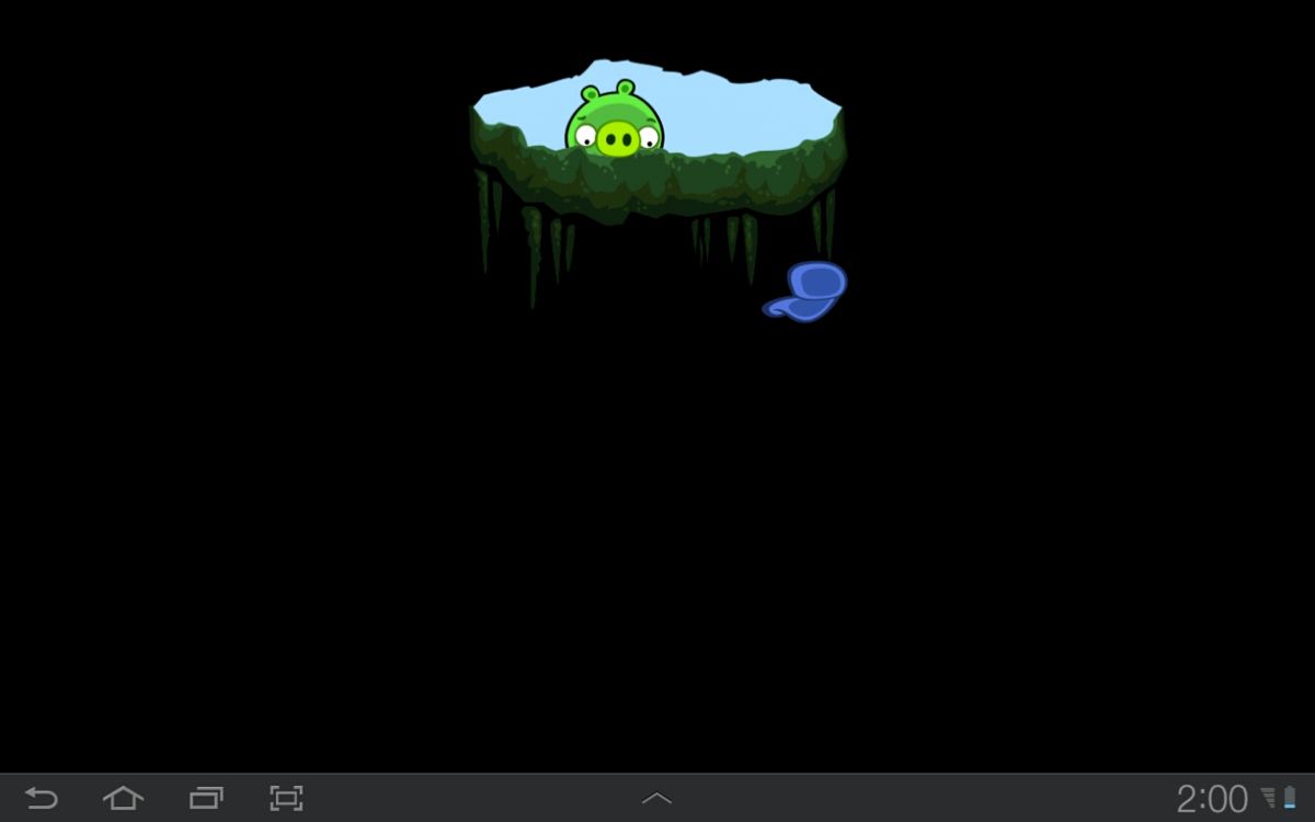 Bad Piggies (Android) screenshot: In bonus levels the pig is searching for its cap
