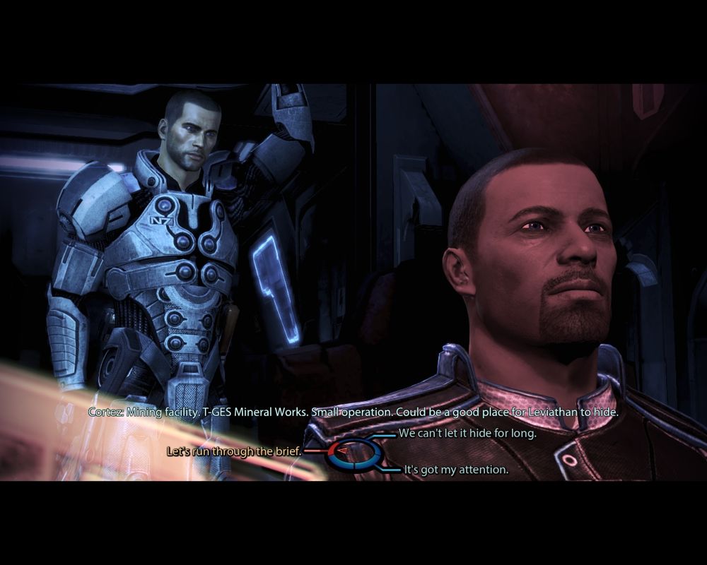 Mass Effect 3: Leviathan (Windows) screenshot: We're going to a mining facility next.