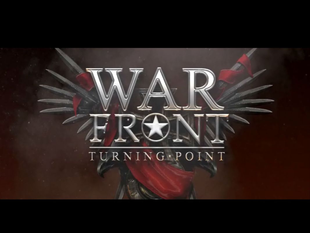 War Front: Turning Point (Windows) screenshot: When the game first loads the player has to enter a CD key and then the title screen is displayed