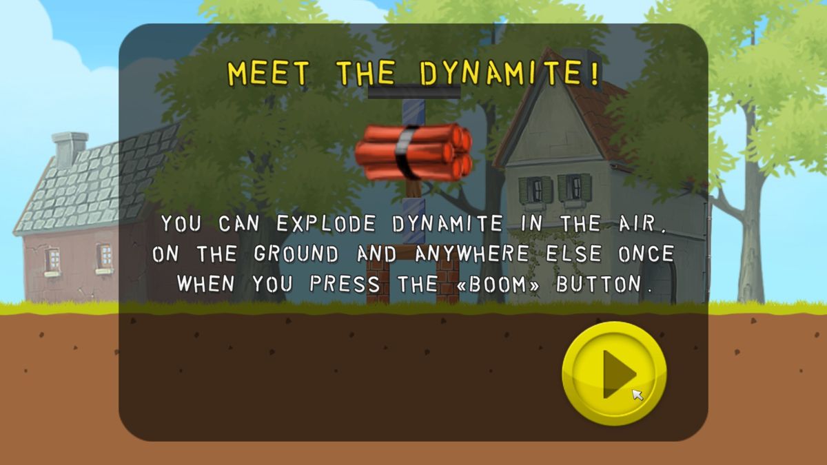 Boom Land (Windows) screenshot: Introducing the dynamite
