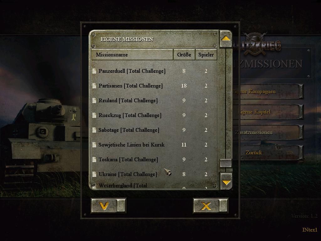 Blitzkrieg: Total Challenge (Windows) screenshot: new Missions