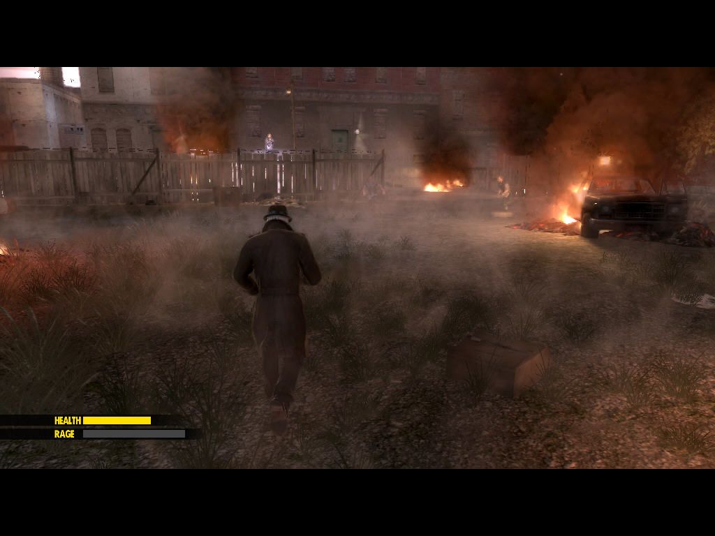 Watchmen: The End Is Nigh - Part 2 (Windows) screenshot: City on Fire
