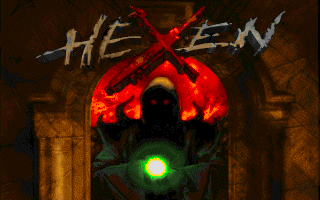 Hexen: Beyond Heretic (DOS) screenshot: Title screen
