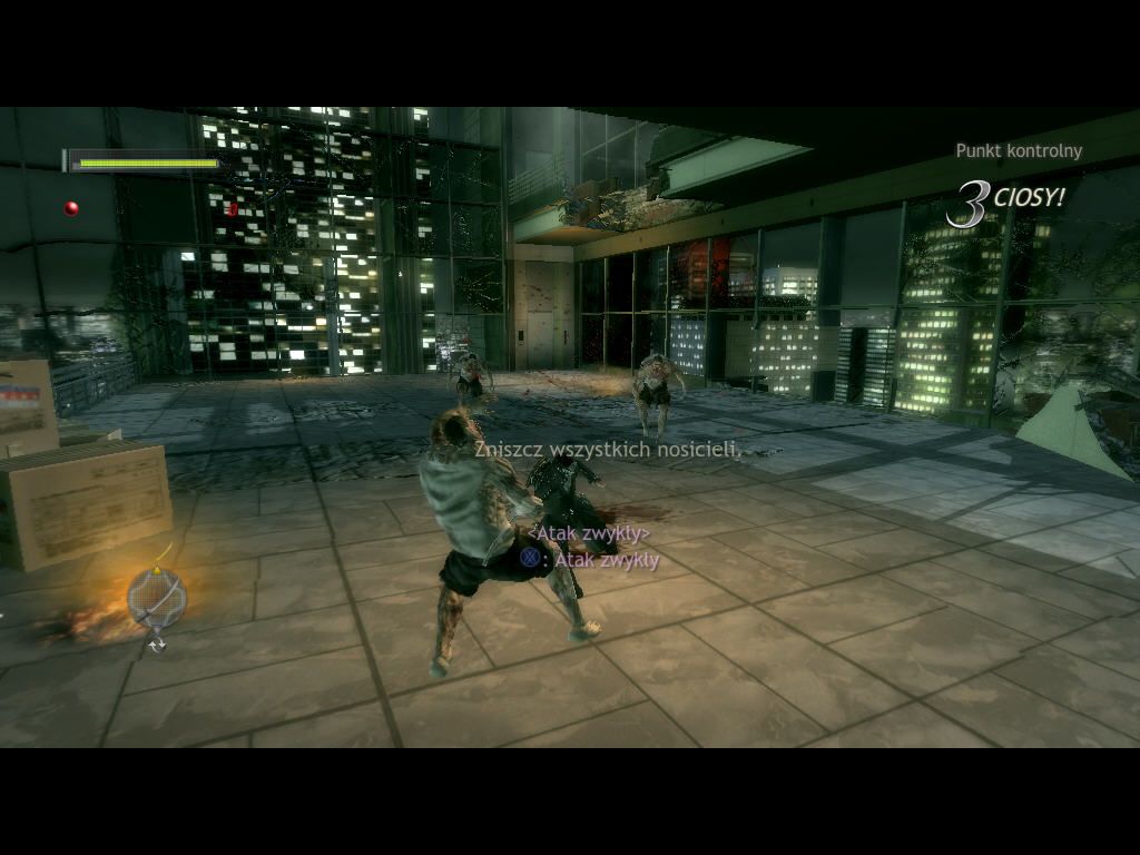 Ninja Blade (Windows) screenshot: Translation: Kill all infected (enemies) Easy! Slash, slash, and... slash. :D