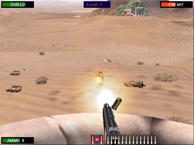 Beach Head: Desert War (Windows) screenshot: Now it's just you and me!