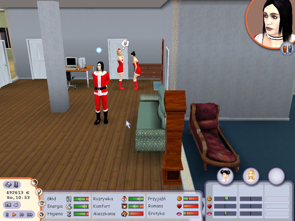 Singles 2: Triple Trouble (Windows) screenshot: Christmas time