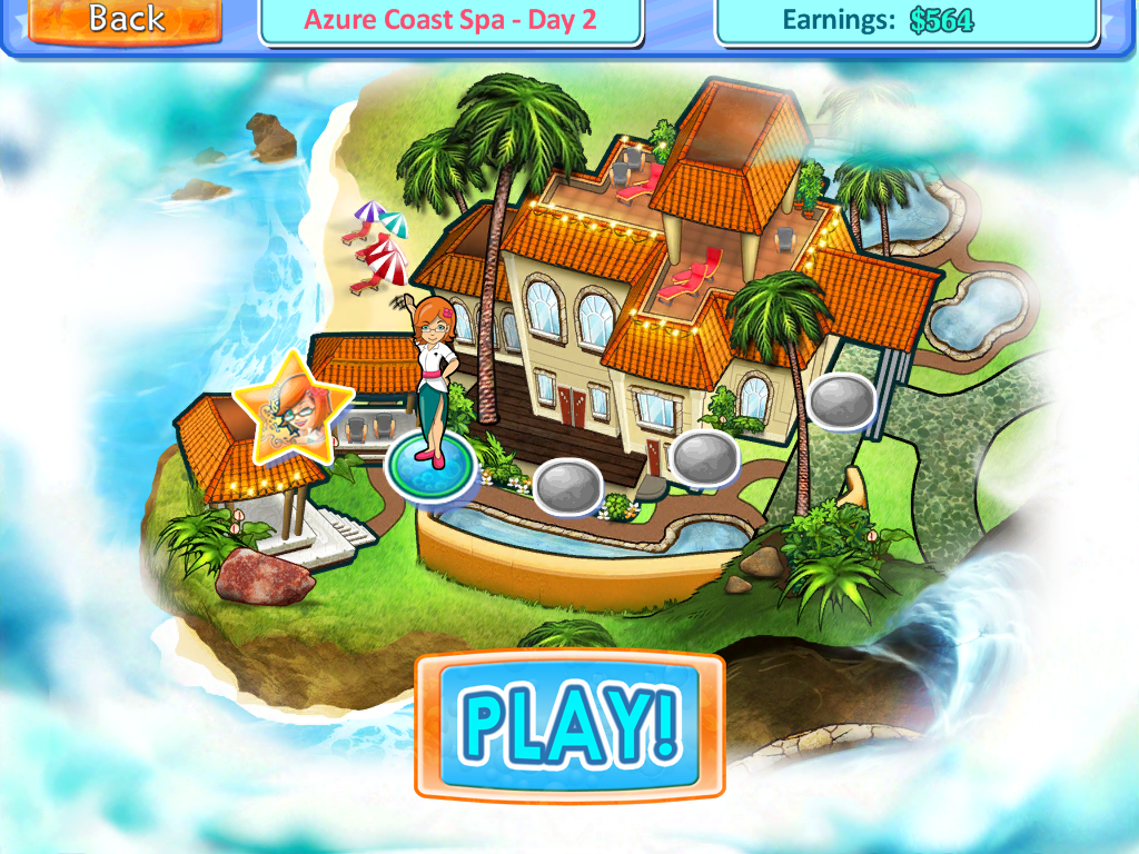 Sally's Spa (iPad) screenshot: Laguna beach