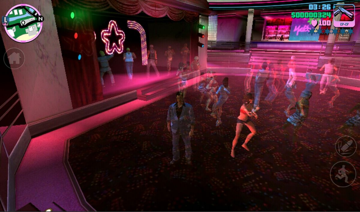 Grand Theft Auto: Vice City (iPad) screenshot: The Malibu Club a hot dance spot in the 1980s Vice City