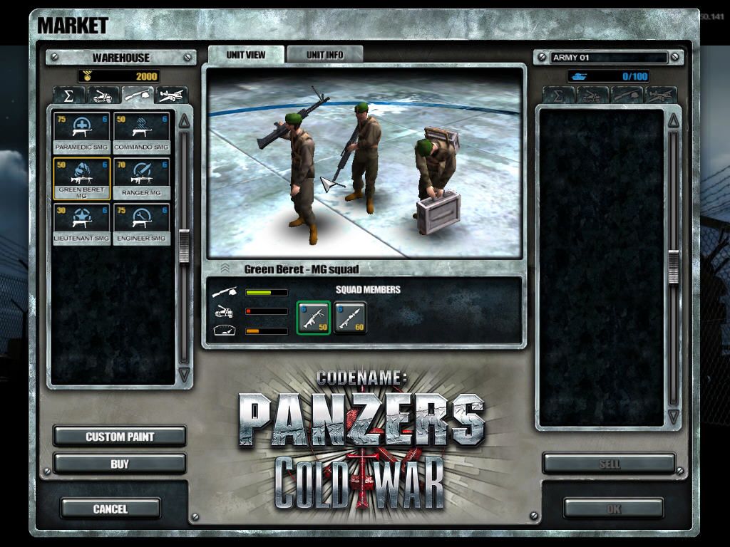Codename: Panzers - Cold War (Windows) screenshot: Green beret