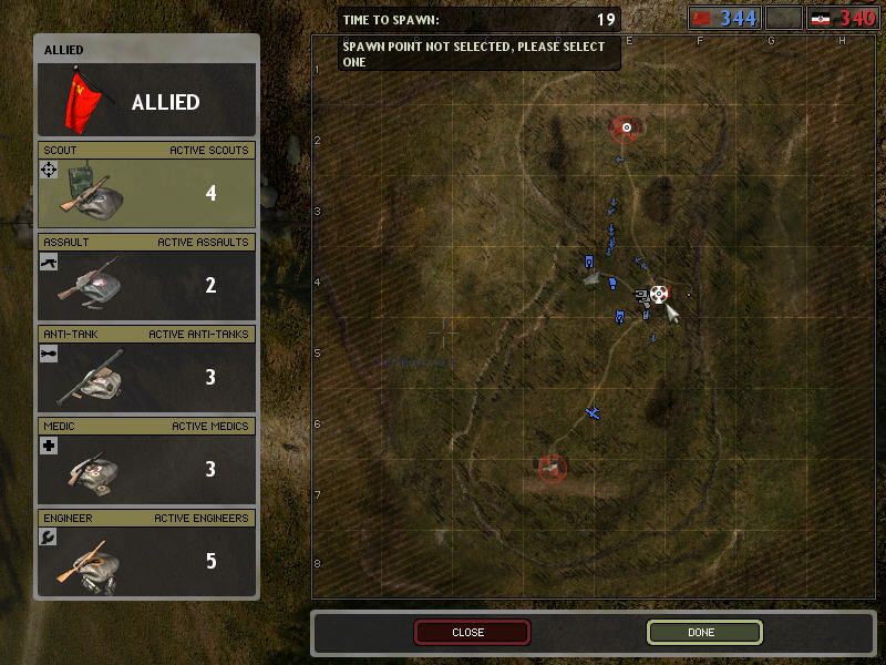 Battlefield 1942 (Windows) screenshot: Map