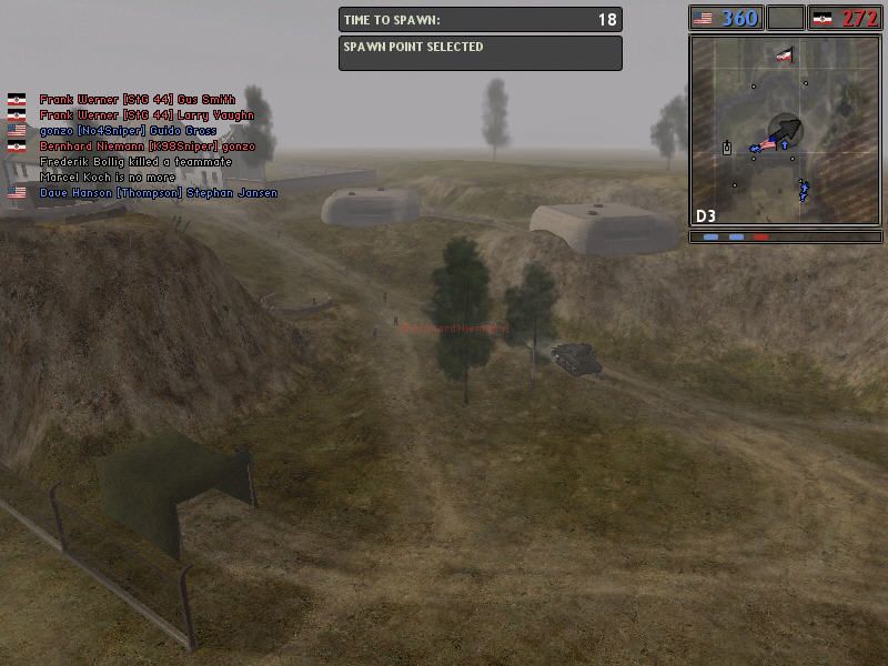 Battlefield 1942 (Windows) screenshot: Enemy counteroffensive