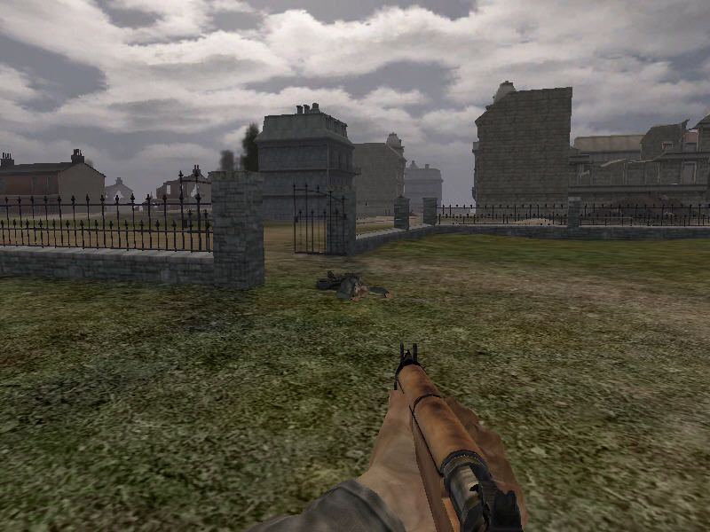 Battlefield 1942 (Windows) screenshot: Bang! You're dead.