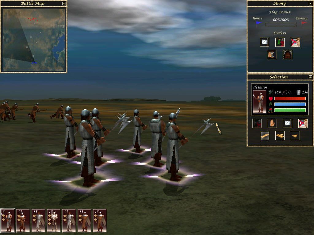 Cloven Crania Meadow (Windows) screenshot: Soldiers with axes