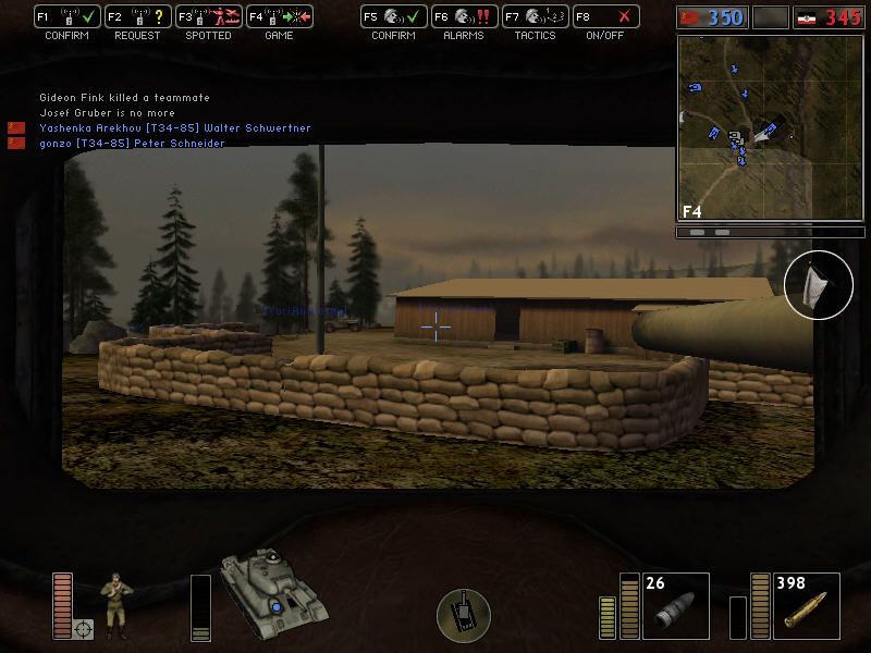Battlefield 1942 (Windows) screenshot: Time to reach the point