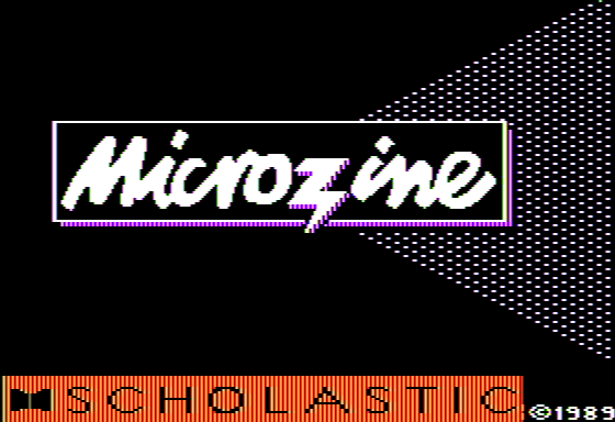 Microzine #35 (Apple II) screenshot: Title Screen